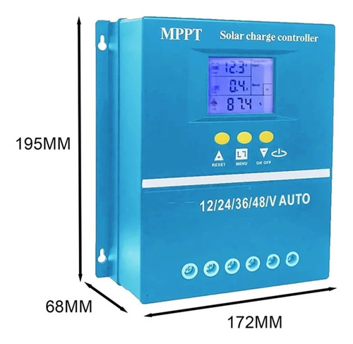 Controlador De Carga Solar 100a / 80a / 60a Mppt / Pwm 12v