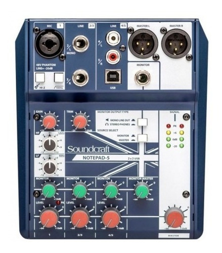 Interface Usb Mixer Soundcraft Notepad 5