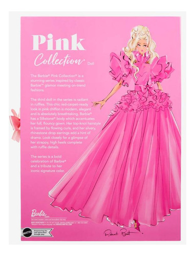 Muñeca Barbie Pink Collection No.3 Hcb74 - 1pz
