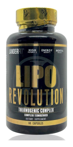 Quemador Lipo Revolution Usa 60 Caps Termogenico Landerfit Sabor N/A