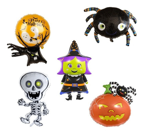 Kit De Globos Decorativos Para Halloween 10 