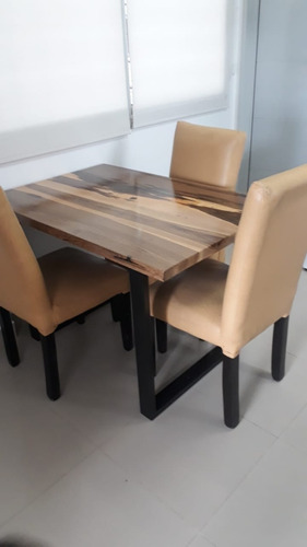 Mesa Malcom De Comedor Estilo Industrial 80x200cm