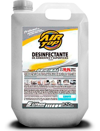 Air Top Desinfintectante Superficies Original 5lts Silisur