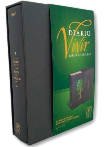 Biblia De Estudio Diario Vivir Ntv - Tapa Dura Tela Gris