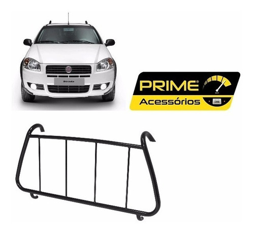 Grade Vigia Fiat Strada 2001 A 2013 Proteção Vidro Traseiro