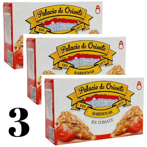 3pz Sardinas En Salsa De Tomate Palacio Oriente Gourmet