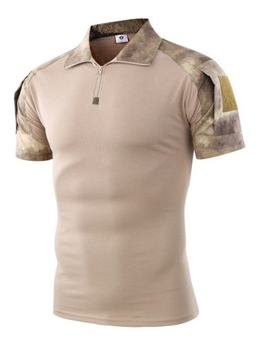 Camiseta Táctica Militar De Manga Corta Para Hombre, Camufla