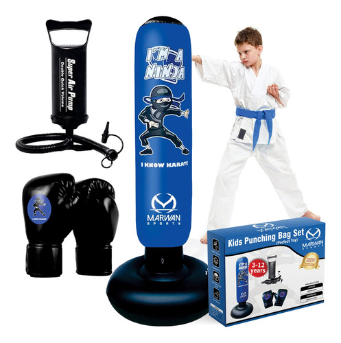 Saco De Boxeo Para Niños | Juego De Bolsa De Boxeo Ninja I.