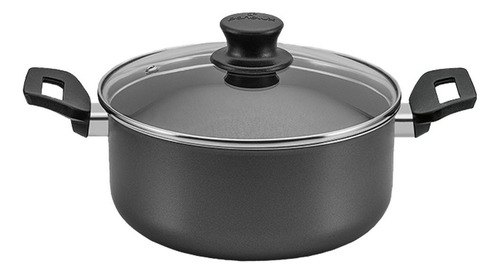 Bateria De Cocina 11 Piezas Con Antiadherente Panelux Gris Oscuro