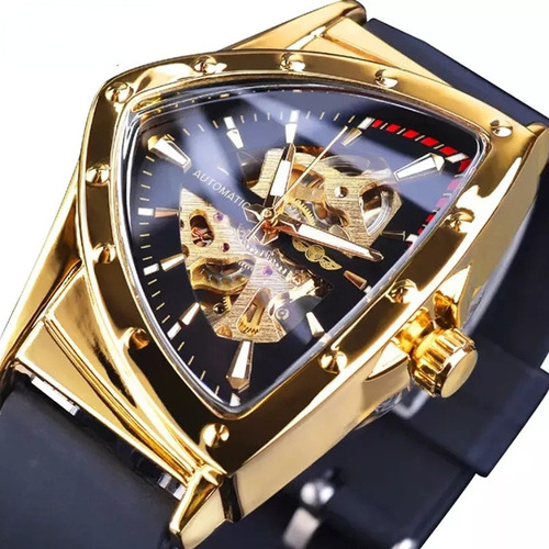 Reloj Mecánico Automático Con Dial Triangular Para Hombre