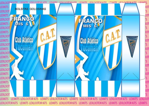 Kit Imprimible Candy Bar Atletico De Tucuman Futbol