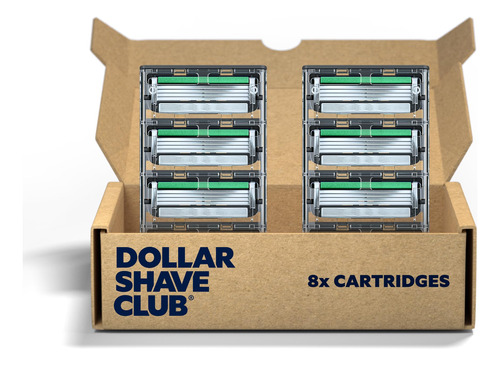 Dollar Shave Club Cartuchos De Recambio De 4 Cuchillas Aptos