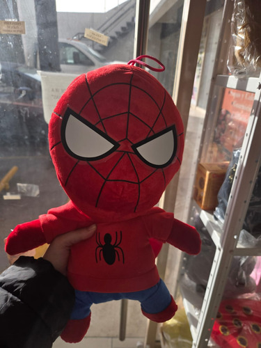 Peluche Spiderman Hombre Araña Spidey Colgante Capucha Niño