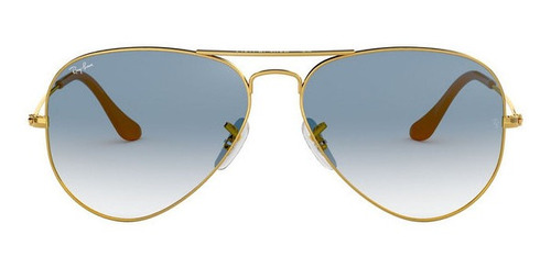 Anteojos De Sol Ray-ban Aviator Arista Clear Gradient Blue