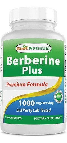 Berberina Plus 1000 Mg Con Vitamina C 120 Capsulas Naturales