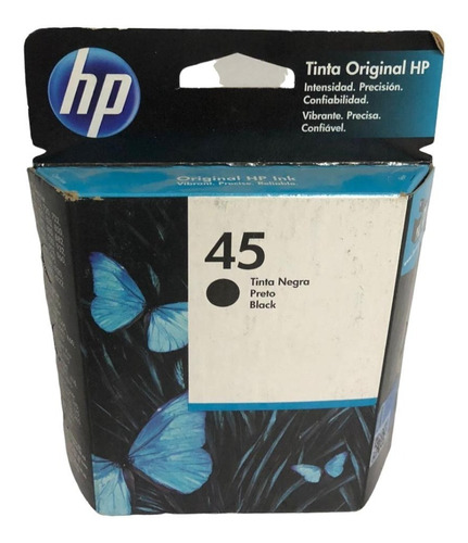 Cartucho De Tinta Hp 45 51645al Negro