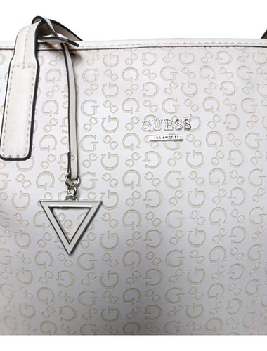 Bolsa Guess Tote Mujer Monograma Guess Se714424 Acabado De Los Herrajes Níquel Color Rosa Pálido Correa De Hombro Rosa Pálido Diseño De La Tela Liso