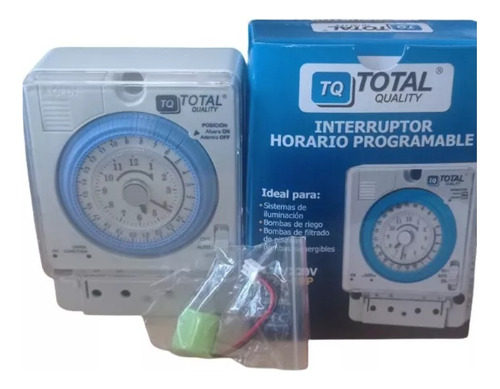 Interruptor Horario Programable Tipo Reloj 110/220 Voltios