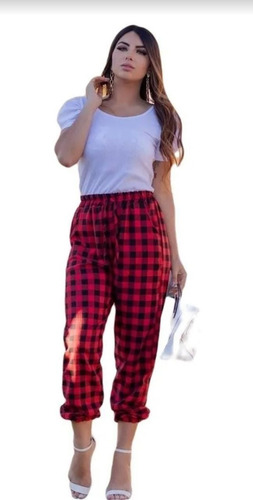 Imagem 3 de 4 de Kit 2 Calcas Feminina Jogger Variadas Bengaline Camuflada Xa