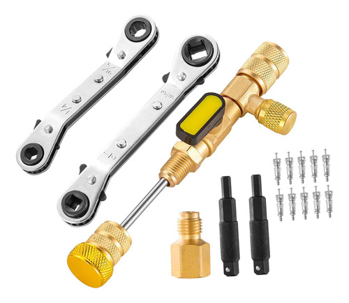 Valve Core Remover E Installer Tool Sae 1/4 Y 5/16 Llave De