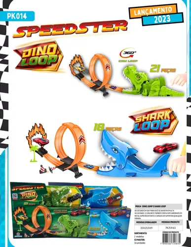 Pista De Brinquedo Speedster Shark Loop - Polibrinq