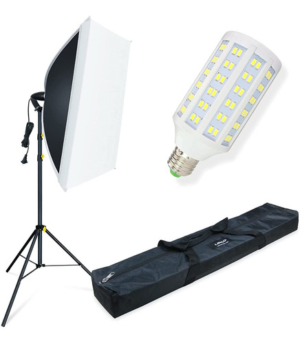 Kit De Iluminación De Fotografía Led Softbox 20 X28 E...