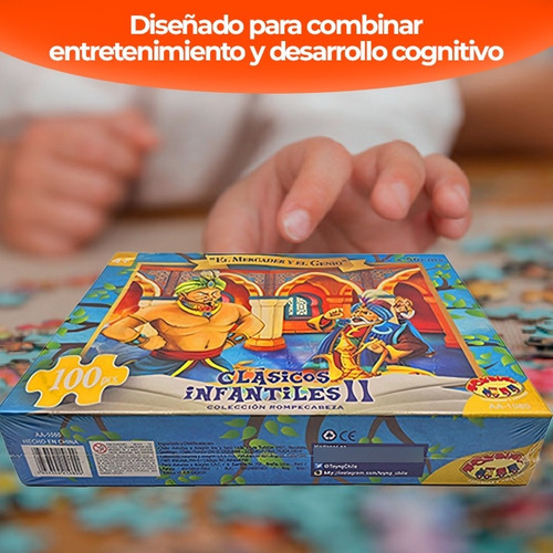 Puzzle Y Encaje Toyng El Mercader Y El Genio Set 6 Unidades