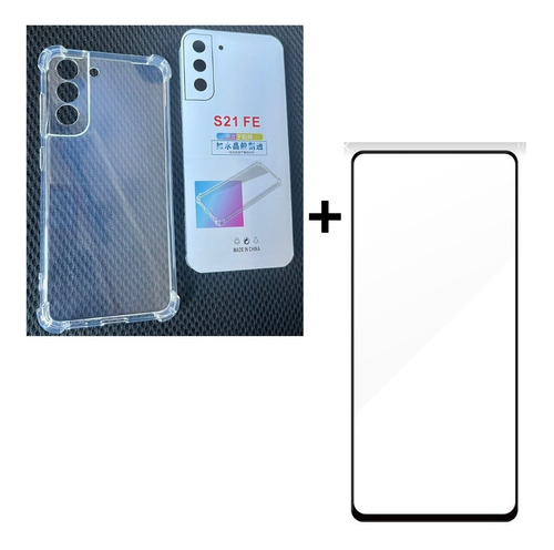 Carcasa Transparente Ref. Para Samsung S21 Fe + Lamina V.