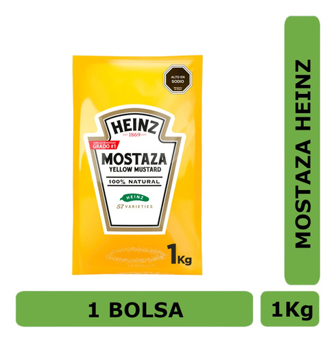 Mostaza Heinz 1 Bolsa 1 Kg