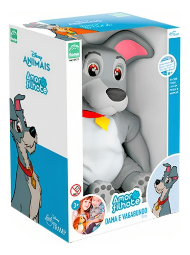 Boneco Infantil Coleção Dama E Vagabundo 5177 - Roma