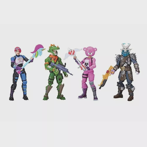 Conjunto Com 4 Mini Figuras E Acessórios - Fortnite - Sunny