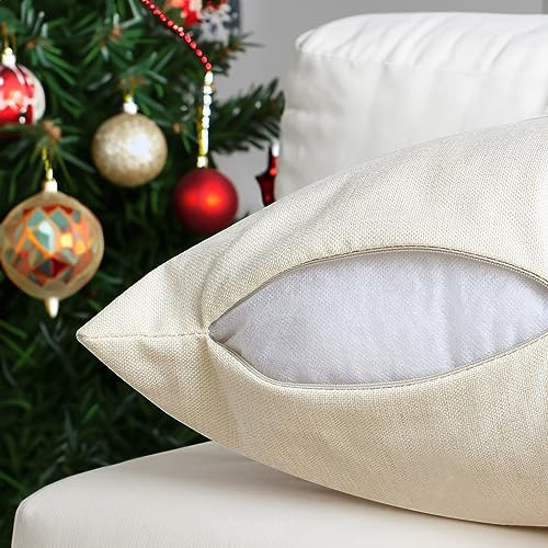 Juego De 4 Fundas De Almohada Rosas 40 X 40 Cm Navidad