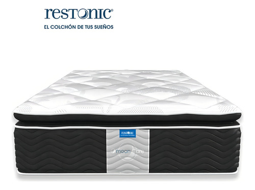 Colchón Individual Restonic Moon Care Random Blanco/gris Oscuro Tecnología Fly Soft Dream - 100cm X 190cm X 26cm