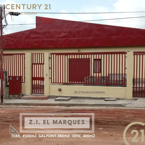 Imagen 1 de 16 de Lote De Terreno, Galpon Y Oficinas En Zona Industrial De El Marques. Ndd