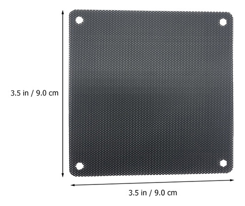 Filtro Fan Mesh Fan Dust Filter Sector, 10 Unidades