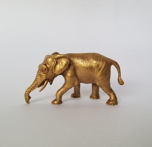 Elefante Miniatura En Bronce Macizo. 7o 2521