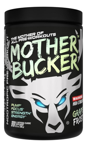 Bucked Up Mother Bucker Pre Entreno High-stimulant 20 Serv Sabor Grape Frost