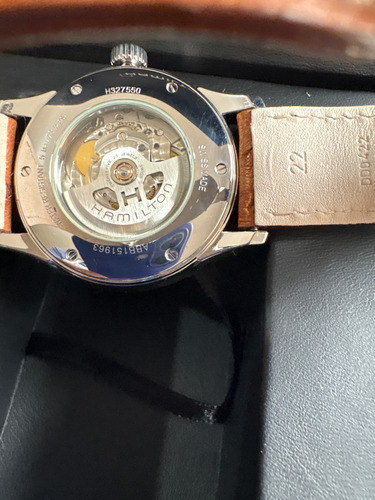 Hamilton H32755851 Reloj Hombre Acero Piel Hebilla Marrón Acero Gris Oscuro (Usado)