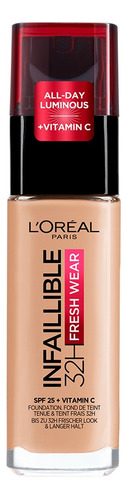 Base de maquillaje en liquida L'Oréal Paris Infaillible 24H Fresh Wear Infallible tono naturel rose