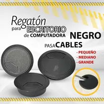 Comprar Regaton P\u002Fmesa D Computadora Pasa Cables Negro Peq-med-gde