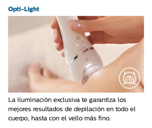 Imagen 5 de 10 de Depiladora Philips Inalámbrica +6 Accesorios Bre715