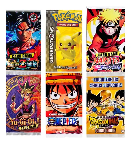 Kit 400 Cards Animes - Variados Para Bater Bafo E Colecionar
