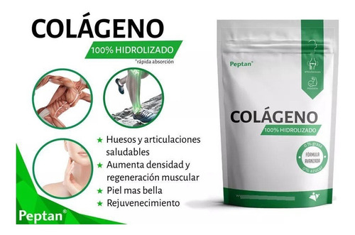 Colágeno 100% Hidrolizado Nutrición 550g Polvo