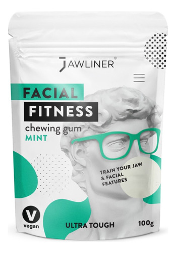 Chicle Extra Duro Facial Fitness - Sabor Menta