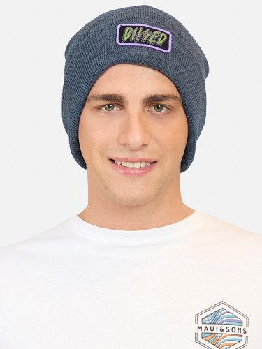 Gorro Gris Mezcla Hombre Maui And Sons