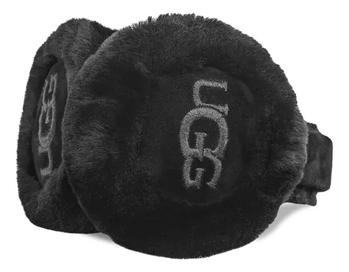 Earmuffs Ugg Water Resistant Sheepskin Black Women