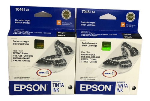 Pack Combo Cartucho Epson T0461  Negro Facturado Y Nuevo