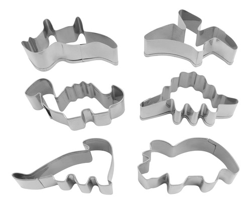 Juego De 6 Cortadores De Galletas De Acero Inoxidable Con Fo