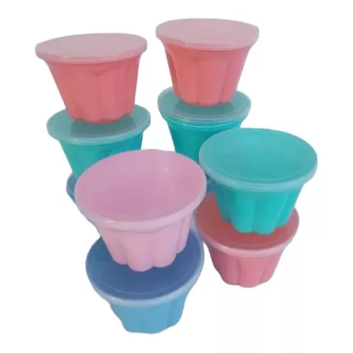 Set de 4 Flaneras silicona con tapa