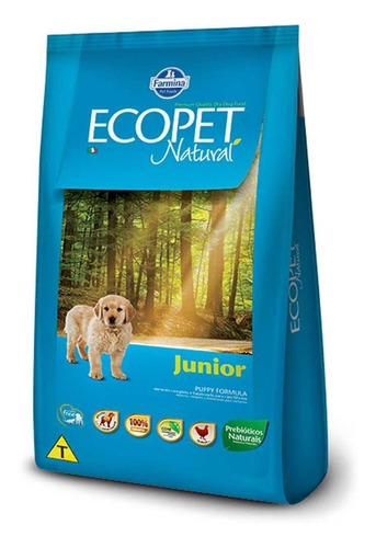 Ração Ecopet Natural Cães Junior 15 Kg